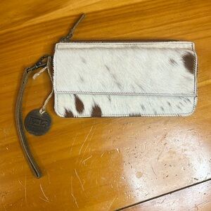 Myra Bag wildfire cowhide wristlet/wallet